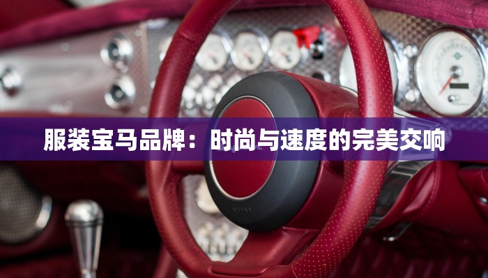 服装宝马品牌:时尚与速度的完美交响