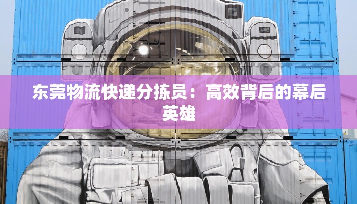 东莞物流快递分拣员:高效背后的幕后英雄