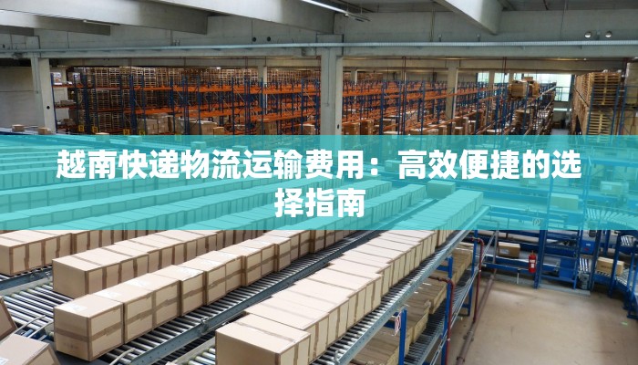 越南快递物流运输费用：高效便捷的选择指南