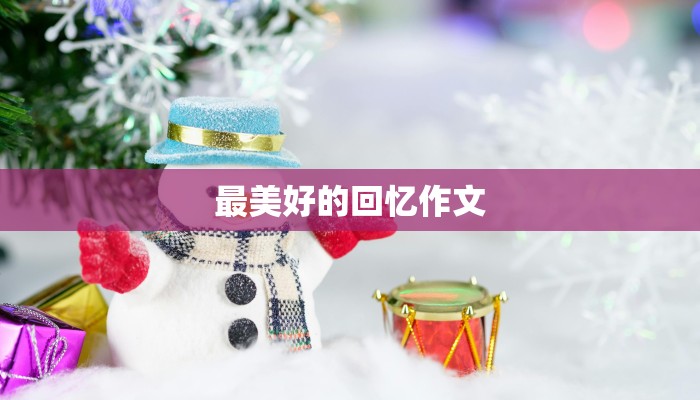 最美好的回忆作文