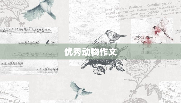 优秀动物作文